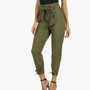 GRACE KARIN Womens Casual High Waist Pencil Pants with Bow-Knot Pockets for Work